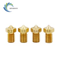 스레드 황동 3D 프린터 부품 V5 V6 노즐 0.2 0.25 0.3mm 0.35 0.4mm 0.5 0.6 0.8 1.0 부품 구리 1.75mm, 09 1.0mm