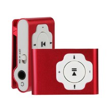MP3플레이어무료 CARPRIE 미니 휴대용 Usb Mp3 플레이어 지원 마이크로 Sd Tf 카드 32gb 스포츠 음악 미디, 04 빨간
