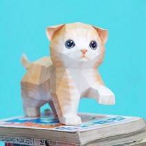 스코티시폴드 고양이 DIY 페이퍼크래프트 만들기, 상세페이지 참조
