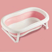 LongFatoys 강아지 고양이 접이식 욕조 애견욕조 배수구 포함, 핑크