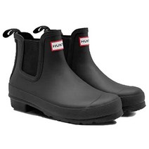 [헌터] 레인 부츠 장화 오리지널 첼시 ORIGINAL CHELSEA WFS2078 RMA BLACK US7(24.0 cm) [품]