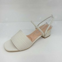 여성 발편한 쿠션 뮬 슬리퍼 스트랩 샌들 4cm