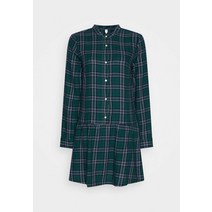 Gap Tall PLAID 드레스 - 셔츠 그린 원피스 [독일]