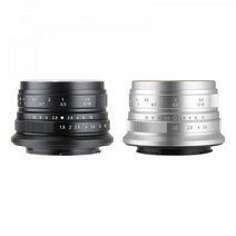 칠공장 7artisans 25mm F1.8 캐논 EF-M 마운트 소니 E 후지필름 X 마이크로 포서스 블랙 or 실버 단초점 렌즈 일본직배, 실버_캐논 EF-M