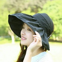 [ 당일발송 ] 돌돌이 썬캡 자외선차단 모자 버킷햇 챙모자 챙넓은 모자