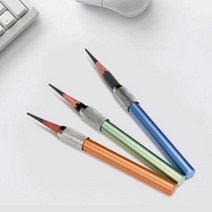 몽땅연필 깍지 홀더 4컬러 - 펜슬홀더 그립 연필홀더 색연필깍지 알루미늄 미술 연필깍지 문구 사무용품 필기보조, 바이올렛퍼플