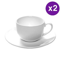 벤저 시티 라이프 에스프레소 컵 & 소서 컵받침 80ml 2 세트 Benzer City Life Espresso Cup & Saucer