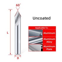카바이드 도브테일 밀링 커터 CNC 공구 45 60 75 도 텅스텐 스틸 금속 가공, D6x50L, Uncoated, 60 degree