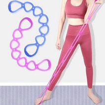 헬스 홈트 웨이트 필라테스 요가 젤리 튜빙 탄성 스트레칭 밴드, 핑크