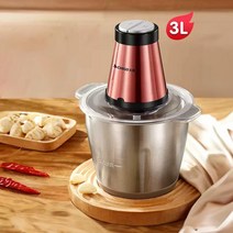 업소용 핸드블랜더 멀티다지기 업소용믹서기 대용량믹서기 다지기 블렌더믹서기 마늘다지기 대용량, 3L 스테인레스+칼날1세트+교반기
