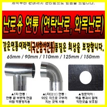 해피코리아 연통 연탄난로 화목난로 연통 함석연통 125mm, 창막이