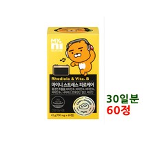 일동 스트레스 피로케어 활력 비타민b 영양제 비타민비 b1 b2 b6 b12 홍경천 추출물 복합 비타민b군 활성형 나이아신 판토텐산 비오틴 수험생 학생 피로회복 활력 기력 60정, 1개