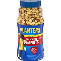 Planters Dry Roasted Peanuts 플랜터 드라이 로스트 피넛 16oz(453g), 1개