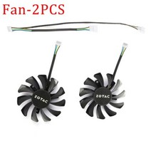 ZOTAC GTX 660TI 650TI 부스트 970 그래픽 카드 냉각 팬용 75MM GA81S2U 40MM GTX970 쿨러 팬 교체, 1개, CHINA, 1 Pair
