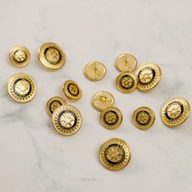 ARI 국제로타리클럽 자켓 고급 금장 단추, 소매단추(15mm)