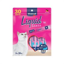 비타크래프트 캣 리퀴드스낵 (연어+오메가3) 15g x 30, (연어+오메가3) 15g x 30p