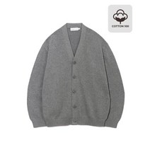 커스텀어클락 면100소프트 베이직 가디건 그레이 COOSCD001그레이 SOFT CARDIGAN
