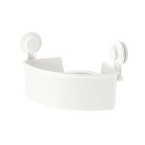 이케아 TISKEN 티스켄 흡착식코너선반유닛 화이트 304.003.08