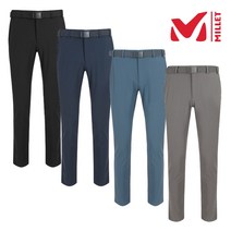 밀레 MILLET 4칼라 남성 남자 여름 일상 및 등산 가능 살짝 까실까실한 원단으로 땀나도 덜 달라붙는 기능성 기본형 팬츠 바지