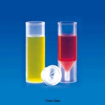 15mm 플러그탑 프리미엄 바이알 투명/갈색 샘플병 (뚜껑별도), 갈색 유리 바이알 4ml (100/Pk)