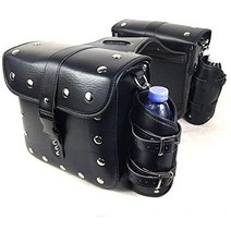 오토바이 가방 배낭 탑박스 짐받이 zsadzs 새들백 방수 자전거 2개 세트 대용량 사이드 백 블랙 바이크 도구 가방 혼다 스즈키 할리 데이비슨 야마하 등 (a), b