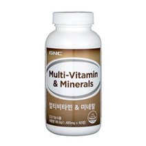 [GNC] 멀티비타민 앤 미네랄 (60정) 2개월분, 1병, 60정