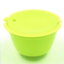커피 필터 캡슐 리필 가능 dolce gusto 재사용 가능 nescafe 플라스틱과 호환 가능 piccolo genio esperta capsula, 초록
