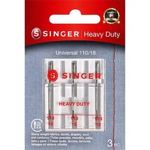 SINGER 재봉틀 바늘 1팩 사이즈 18 3/팩 3583524073