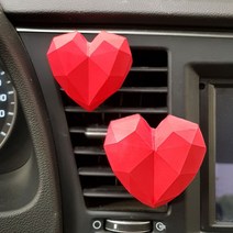 뽀띠끄 미니 레드 하트 차량용 석고방향제