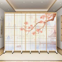 일본 병풍 바람막이 실내 공간분리 일식집 식당 동양화, 22.라이트 옐로우(6방풍 )