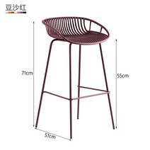 식탁 테이블 바 의자 체어 높이 60cm 55cm 홈바 스탠딩 카운터 아일랜드 스툴 철제, L 높이 55cm