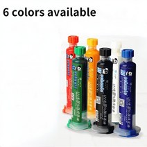 새로운 1PC 6 색 10ml UV 경화 솔더 마스크 잉크 PCB BGA 회로 보드 절연 보호 페이스트 플럭스 오일 정비, 02 Red