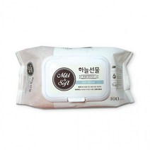 하늘선물 물티슈 100매 캡형, 1개, 10개