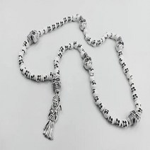 천주교성물 첫영성체선물 묵주 산타 무에르테 축제 - 죽음의 성자 죽은 신비로운 멕시코 죽음의 사신 보석 무지개 해골 해골 제물 희생 s, 스틸 컬러