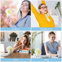 Peiyuu 휴대용 선풍기 초미니 캠핑 써큘레이터형 무선 냉각 정품보장, White