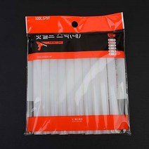 socean 공예 목공 접착제 글루건심 핫멜트 스틱 11mm 10p 글루 스틱 핫맬트 플라스틱 접착 용품 조화 장신구 제본풀