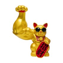 헬스장 개업 선물 행운 헬창 근육 고양이 오픈선물 카페 음식점 인도음식점, 빅호골드32cm(재테크)선물상자