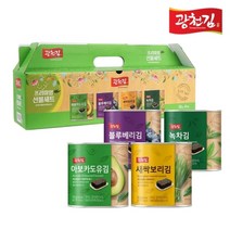 [광천김] [7+1] 아보카도유 새싹보리 블루베리 녹차 캔김 세트 4개입, 상세 설명 참조, 상세 설명 참조