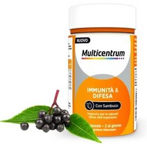 MULTICENTRUM 다막 및 방어 엘더베리 비타민 C A D 및 아연을 이용한 방어 신체의 자연 방어에 대한 지원 30 캡슐., 1개