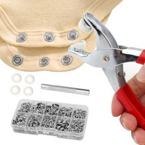 리빙만렙 똑딱 단추 펀칭기+단추 100개+케이스, 똑딱단추펀칭기세트