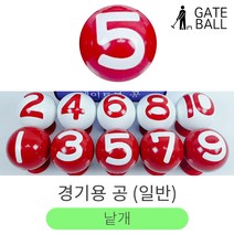 게이트볼 경기용 공 일반 1개 낱개 번호 색상별