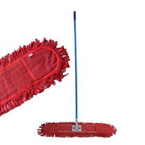 제이오마켓 기름적색60cm 철코팅봉120cm 리스킹세트강당 체육관 병원 사무실 다용도 걸레 밀대 세트, 단품