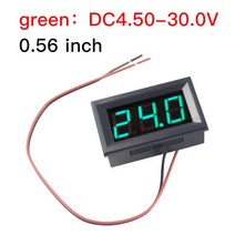 오토바이배터리 바이크용품 오토바이용품1PC 오토바이 디지털 전압계 056 Inch LED 디스플레이 테스터 패널, 02 Green