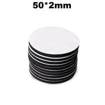 에바폼 EVA폼 압축스펀지 스티로폼 폼보드제작 스치로폼 10100pcs 양면 테이프 초강력 자기 접착 EVA 폼 스티커 패드 사각형 원형 헤비 듀티 장착 다중 크기, 38.black 50x2mm - 50PCS - 2mm