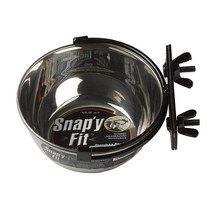 MidWest Homes for Pets 반려동물 스내피 핏 스테인리스 스틸 푸드 볼 밥그릇 실버 10oz 강아지 고양이 소동물, 2 Quarts (8 cups)