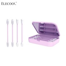 면봉 수정 메이크업 클렌징 긴면봉 두피 스켈링 솜방망이4Pcs 재사용 가능한 면봉 실리콘 싹 스틱 아이 섀, 05 05
