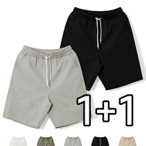 2장묶음 (1+1) 남녀공용 빅사이즈 린넨5부반바지 (MDSP141LJ)