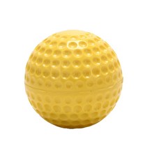 1 PC 전문 야구 PU 하드 야구 공 소프트볼 공 연습 훈련 소프트볼 팀 스포츠 게임 9 인치, YELLOW_1