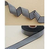 C206 6줄 스트라이프 리본공예 리본, 다크네이비, 1개