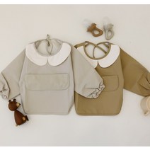 베베킷 아기 방수 이유식 턱받이 자기주도이유식 준비물 이유식 미술 가운 앞치마